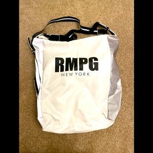 rampage new york convertible Reflective handbag White & Silver